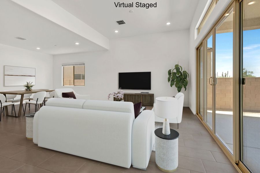Furnished interior view inside a new home in Saguaro Reserve II, Marana (Image 4).