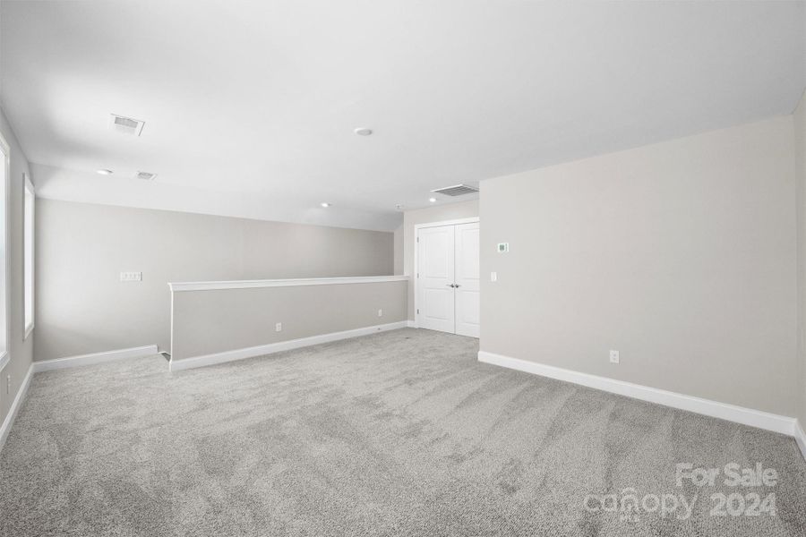 Second Story Bonus Room with Full Bath and Closet