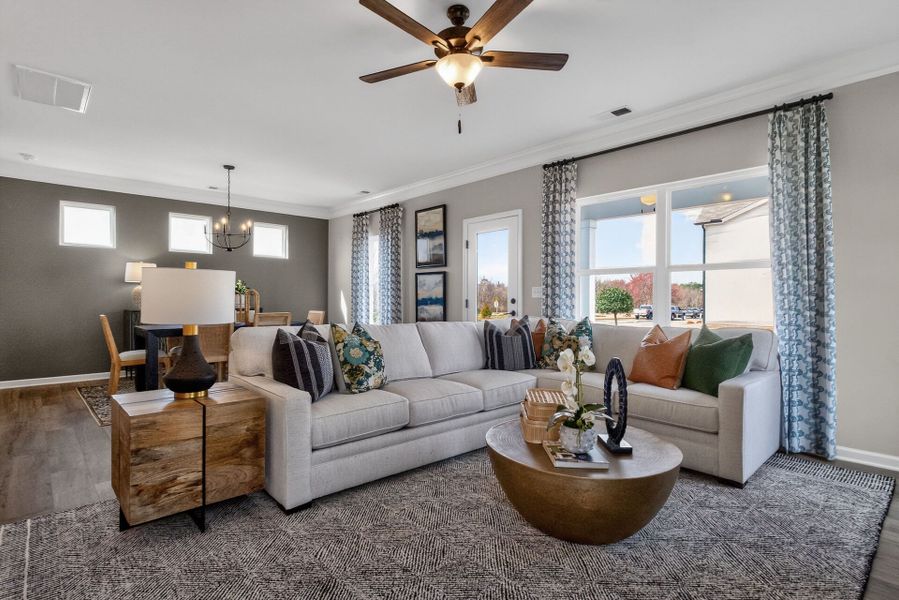Furnished interior view inside a new home in Cape Overlook, Lillington (Image 8).