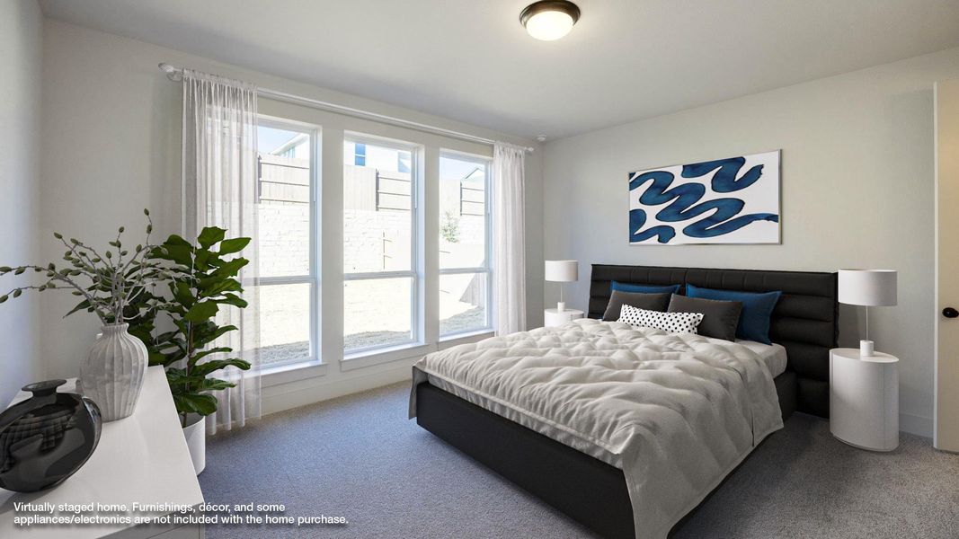 Furnished interior view inside a new home in Easton Park, Austin (Image 7).