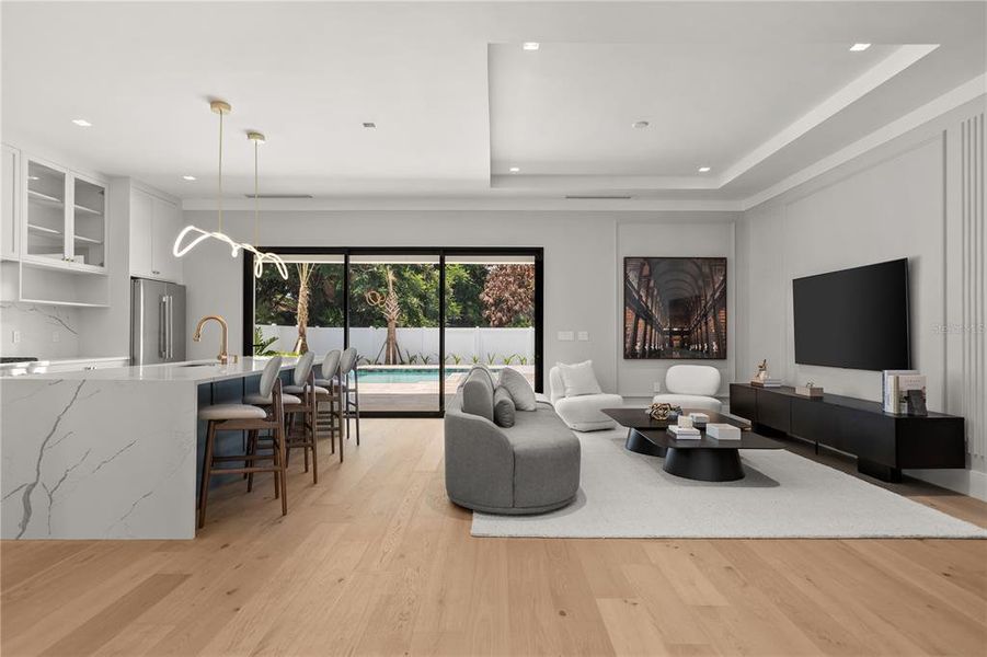Furnished interior view inside a new home in , Orlando (Image 37).