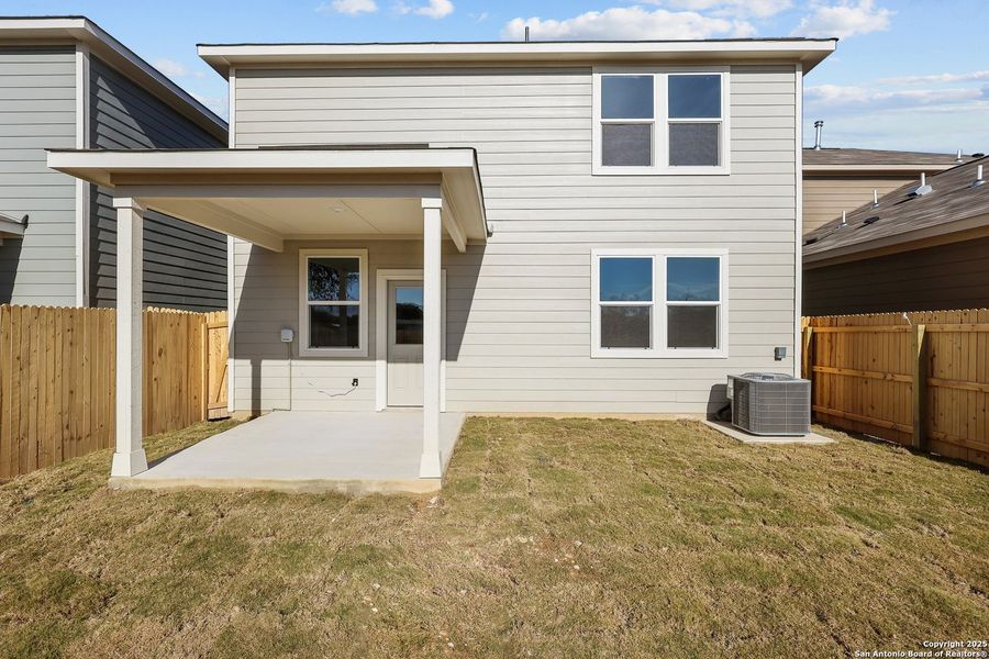 Exterior details and patio area of a home in Senna, Leon Valley (Image 2). Exterior details and patio area of a home in Senna, Leon Valley (Image 2).