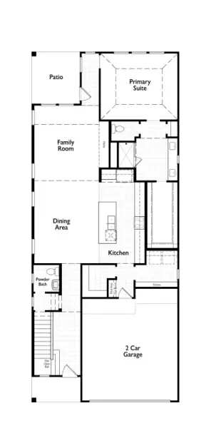 2D floor plan layout for the Hamilton by Highland Homes in East View Farms, Georgetown, TX (Image 5). 2D floor plan layout for the Hamilton by Highland Homes in East View Farms, Georgetown, TX (Image 5).