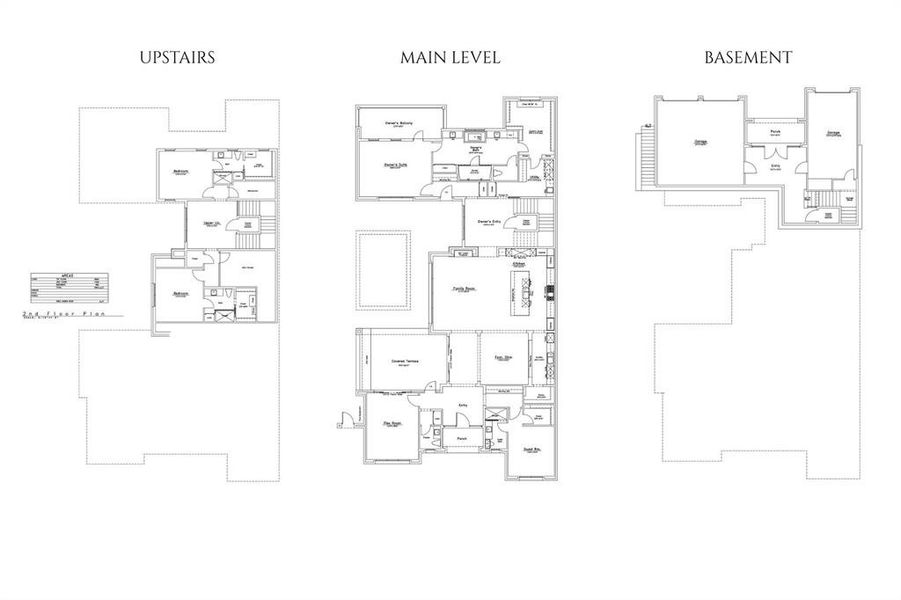 2D floor plan layout of this home in , Westlake, TX (Image 3).