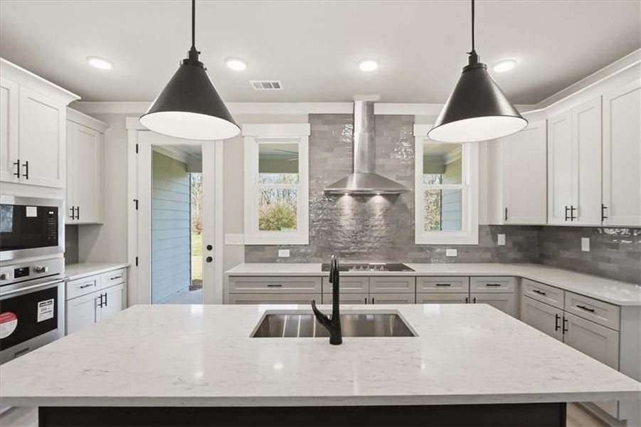 Furnished interior view inside a new home in , Statham (Image 50).