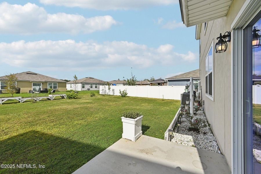 Exterior details and patio area of a home in Cross Creek Express, Green Cove Springs (Image 3). Exterior details and patio area of a home in Cross Creek Express, Green Cove Springs (Image 3).
