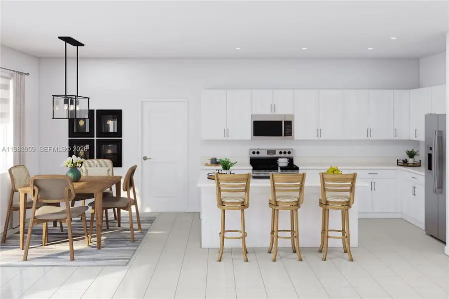 Furnished interior view inside a new home in Acacia Groves, Miami (Image 8).