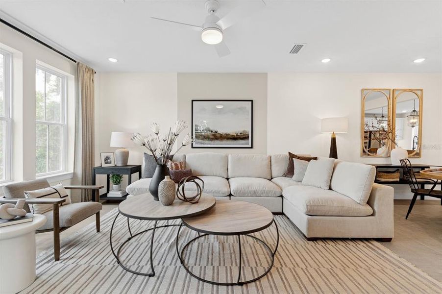 Furnished interior view inside a new home in Vdara, Orlando (Image 14).