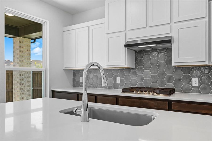 Furnished interior view inside a new home in Waterscape: 50ft. lots, Royse City (Image 5).