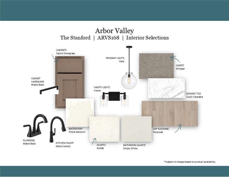 Sample of building materials used in homes in Arbor Valley, Spring Hill (Image 47).