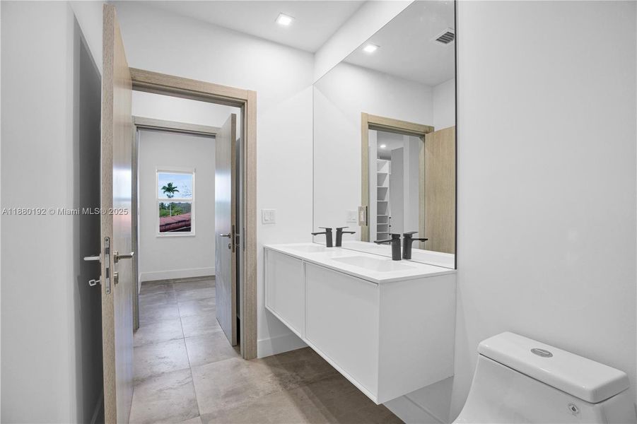 Furnished interior view inside a new home in , Miami (Image 12).