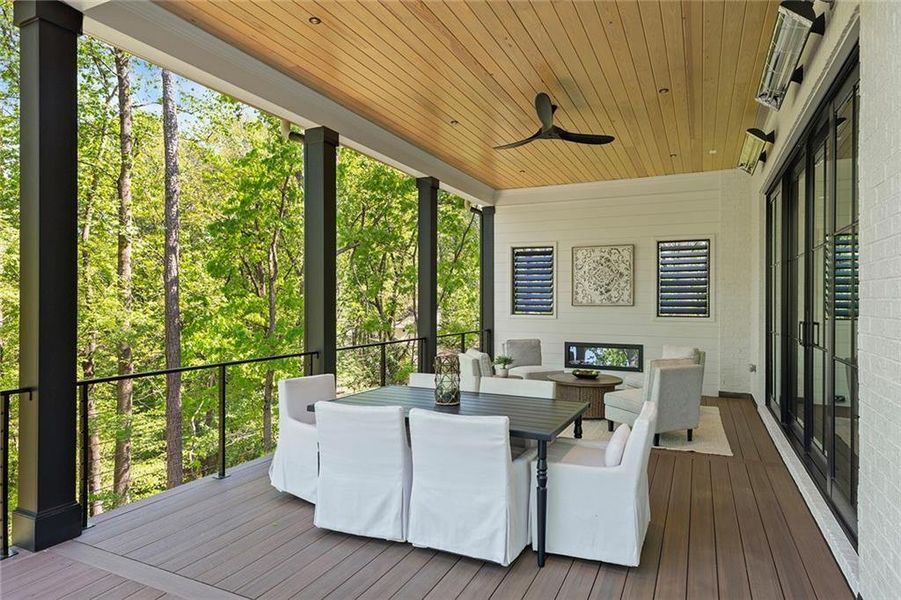 Exterior details and patio area of a home in , Atlanta (Image 3).