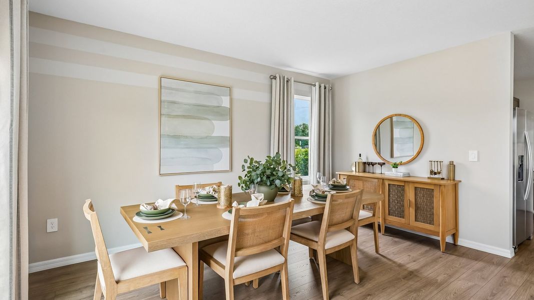 Furnished interior view inside a new home in Northwater at Two Rivers, Zephyrhills (Image 9).