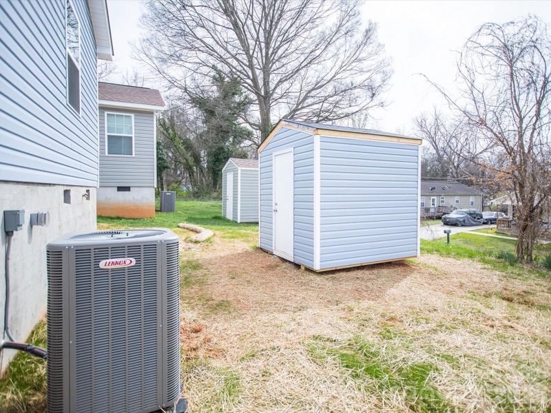 Exterior details and patio area of a home in , Statesville (Image 15).