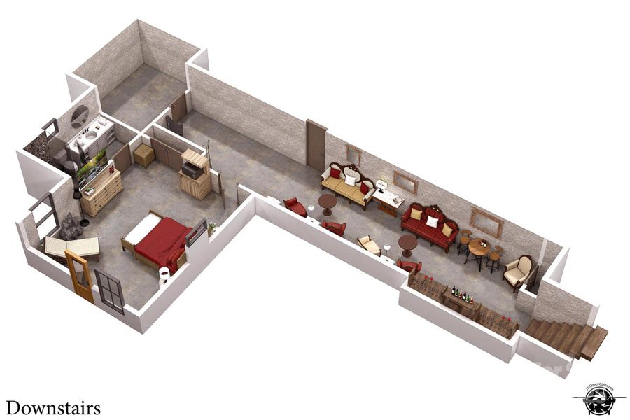2D floor plan layout of this home in , Cashiers, NC (Image 5).