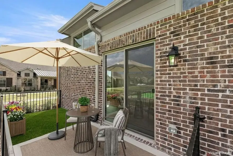 Exterior details and patio area of a home in Woodbridge Villas, Wylie (Image 1). Exterior details and patio area of a home in Woodbridge Villas, Wylie (Image 1).