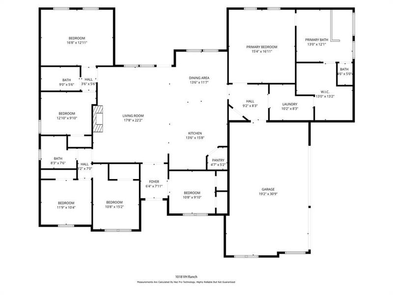 2D floor plan layout of this home in , Poolville, TX (Image 4).