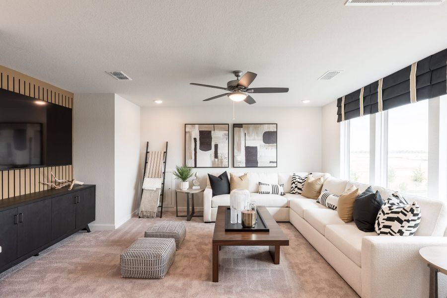 Furnished interior view inside a new home in Mason Woods, Cypress (Image 20).