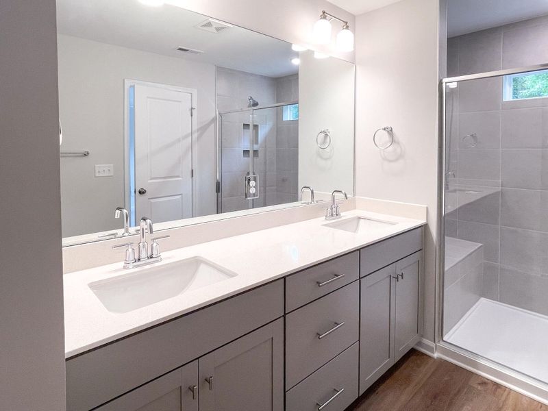 Furnished interior view inside a new home in Fairview Village Townhomes, Simpsonville (Image 12).