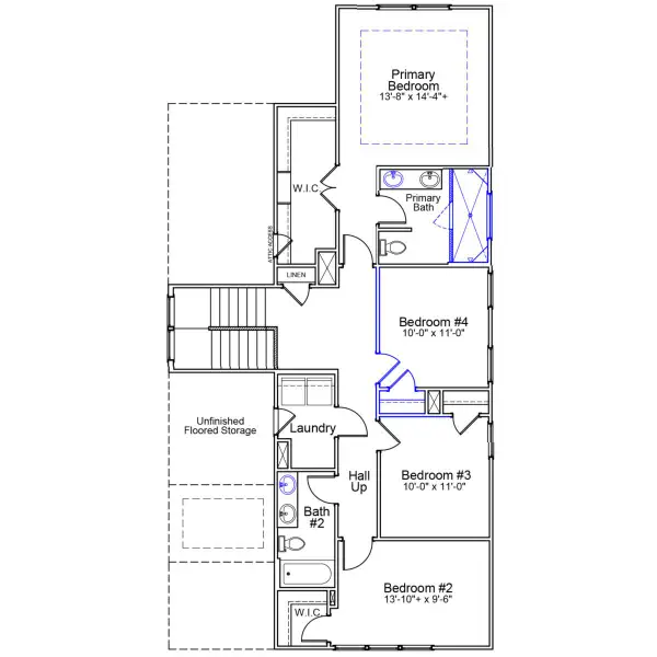 2D floor plan layout of this home in Sweetbrier, Durham, NC (Image 2). 2D floor plan layout of this home in Sweetbrier, Durham, NC (Image 2).