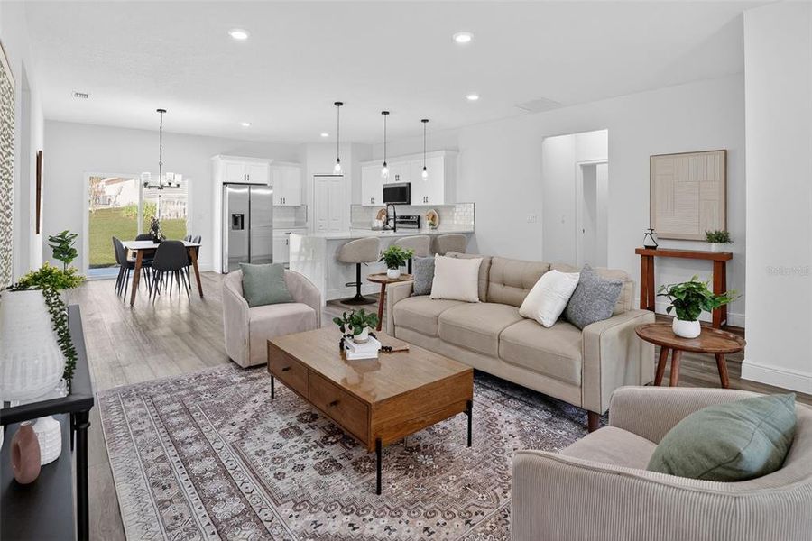 Furnished interior view inside a new home in , Citrus Springs (Image 8).