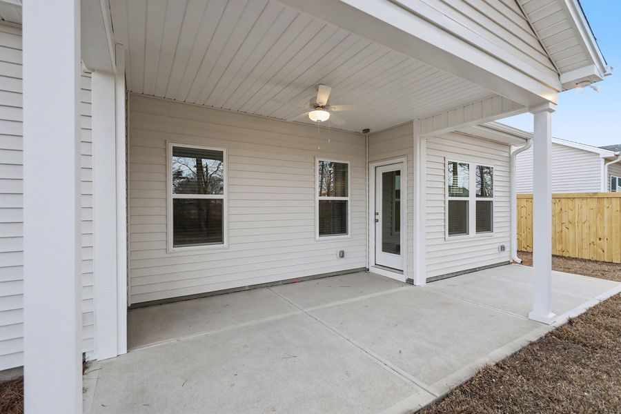 Exterior details and patio area of a home in Garden Grove, Conway (Image 4).