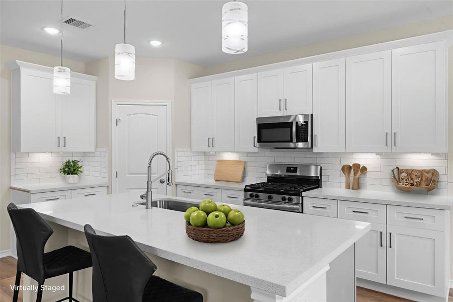 Furnished interior view inside a new home in , Columbus (Image 8).