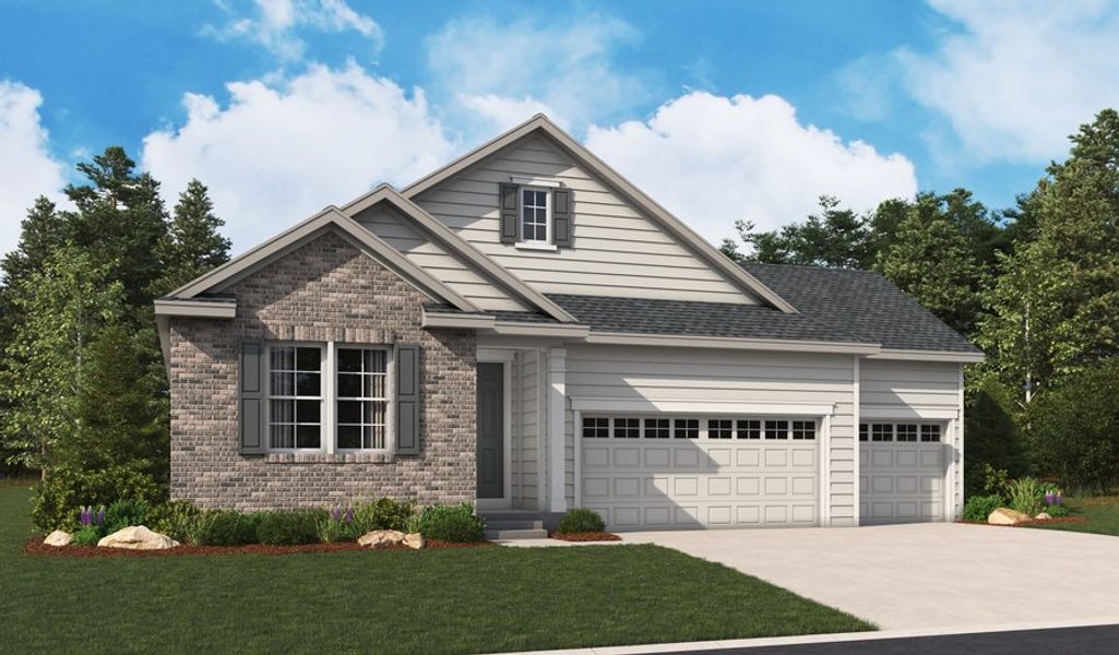 Agate-R922-PaintBrushHills Elevation E 3 car