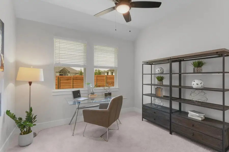 Representative furnished interior of a home built from the Sicily by Chesmar Homes in Berry Creek Highlands, Georgetown (Image 14).