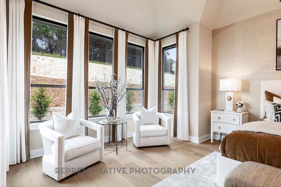 Furnished interior view inside a new home in Santa Rita Ranch, Liberty Hill (Image 22). Furnished interior view inside a new home in Santa Rita Ranch, Liberty Hill (Image 22).