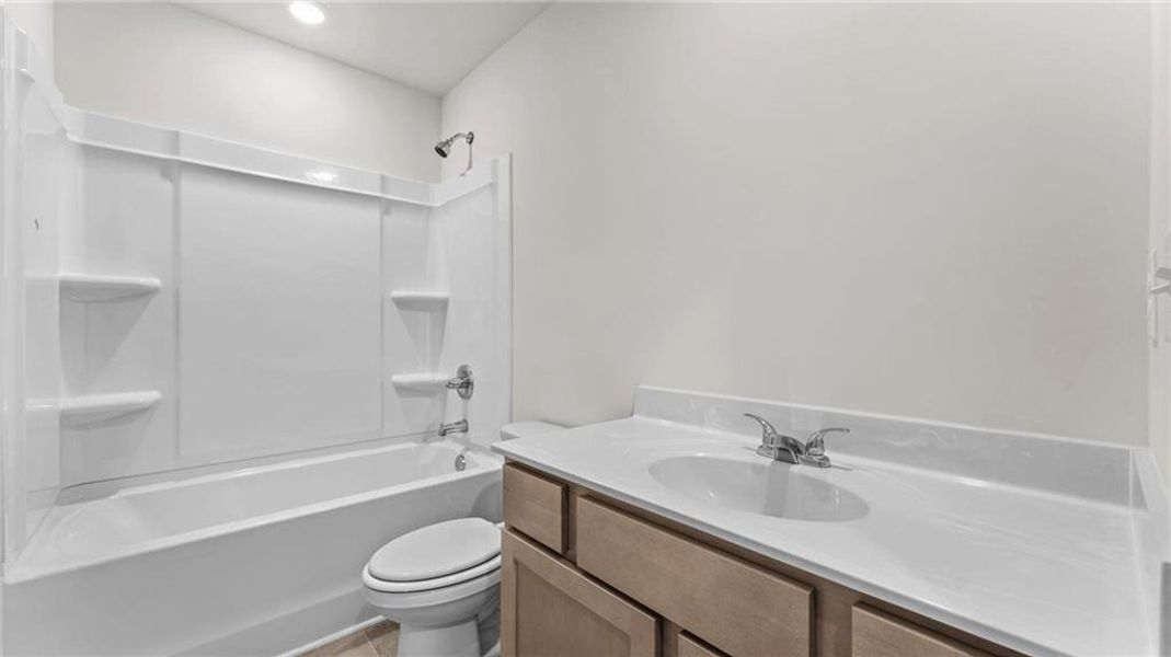 Furnished interior view inside a new home in Castleberry Pointe, Dawsonville (Image 5). Furnished interior view inside a new home in Castleberry Pointe, Dawsonville (Image 5).