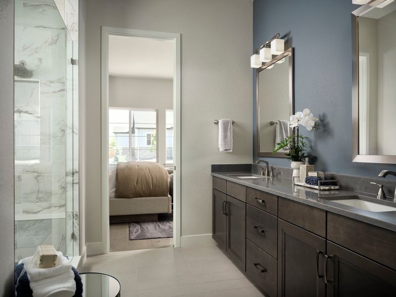 Representative furnished interior of a home built from the 5012 by Tri Pointe Homes in The Aurora Highlands, Aurora (Image 11).