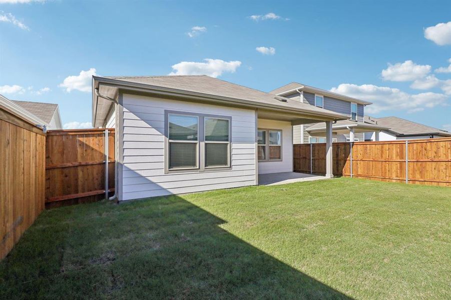 Exterior details and patio area of a home in Lakehaven - Spring Series, Farmersville (Image 20).