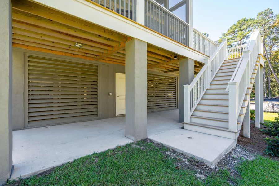 Exterior details and patio area of a home in , Mount Pleasant (Image 2). Exterior details and patio area of a home in , Mount Pleasant (Image 2).