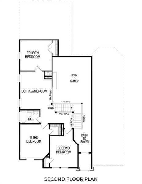 2D floor plan layout of this home in Villages of Creekwood, Frisco, TX (Image 5). 2D floor plan layout of this home in Villages of Creekwood, Frisco, TX (Image 5).
