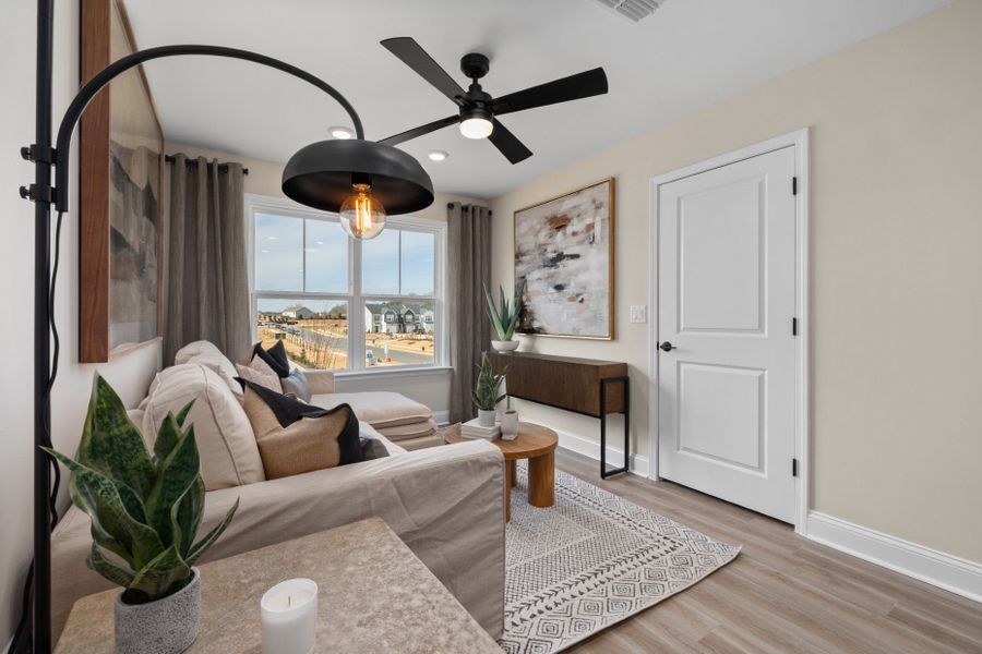 Representative furnished interior of a home built from the Ramblewood by Pulte Homes in Brio, Knightdale (Image 24). Representative furnished interior of a home built from the Ramblewood by Pulte Homes in Brio, Knightdale (Image 24).