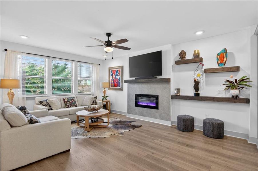 Furnished interior view inside a new home in Gatherings® at Herrington, Cumming (Image 9).