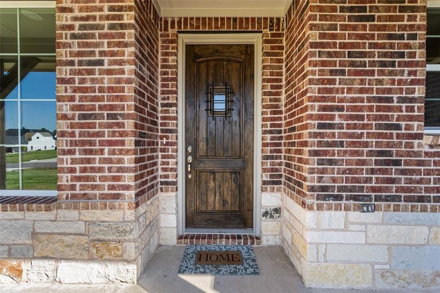 Exterior details and patio area of a home in Nash Estates, Tom Bean (Image 28).