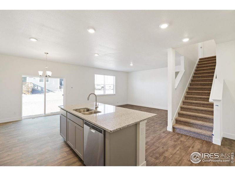 Furnished interior view inside a new home in Ridge at Johnstown, Johnstown (Image 7).