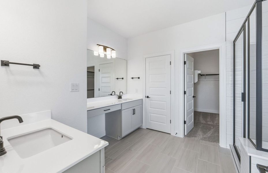 Furnished interior view inside a new home in Santa Rita Ranch, Liberty Hill (Image 13). Furnished interior view inside a new home in Santa Rita Ranch, Liberty Hill (Image 13).