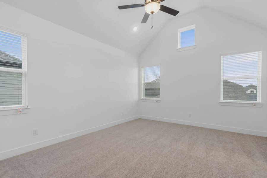 Representative unfurnished interior of a home built from the Chantilly 2 by Chesmar Homes in Meridiana Chateau, Manvel (Image 15).