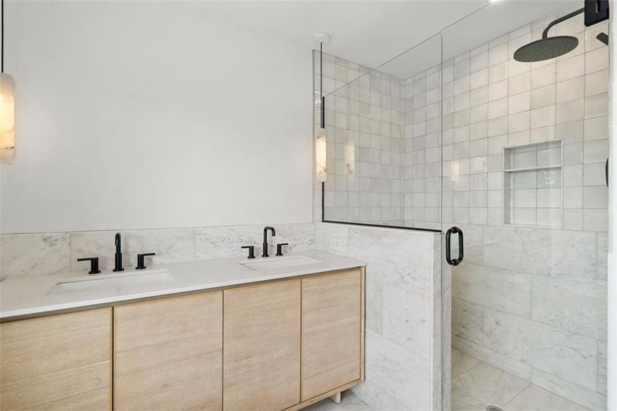 Furnished interior view inside a new home in , Atlanta (Image 12).
