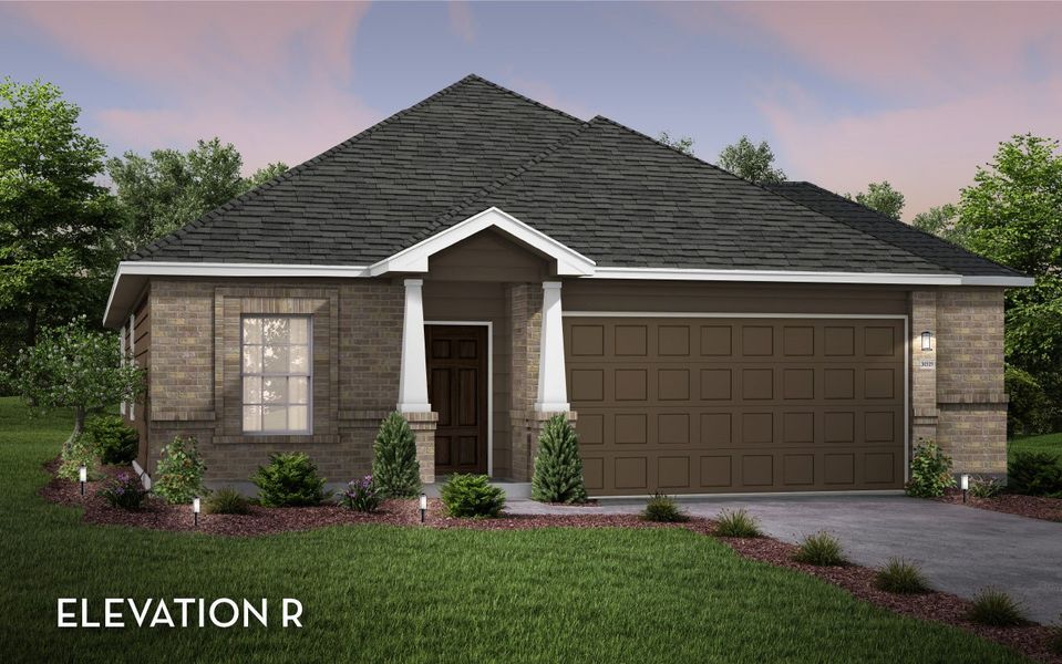 Representative exterior photo of a completed home built from the Pedernales by CastleRock Communities in Sagebrook, Argyle, TX (Image 2). Representative exterior photo of a completed home built from the Pedernales by CastleRock Communities in Sagebrook, Argyle, TX (Image 2).