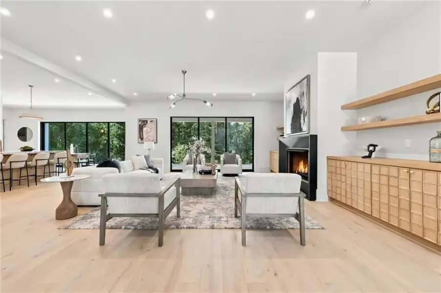 Furnished interior view inside a new home in , Sandy Springs (Image 39).
