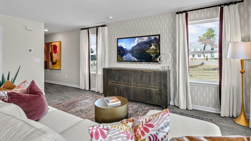 Furnished interior view inside a new home in North Village Townes, Greensboro (Image 3).