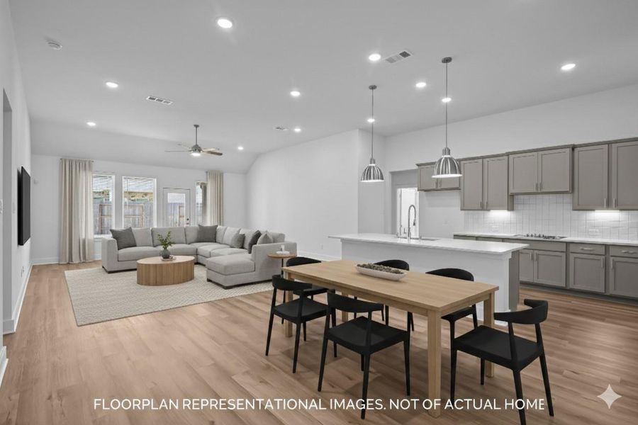 Furnished interior view inside a new home in Sorella, Tomball (Image 7).