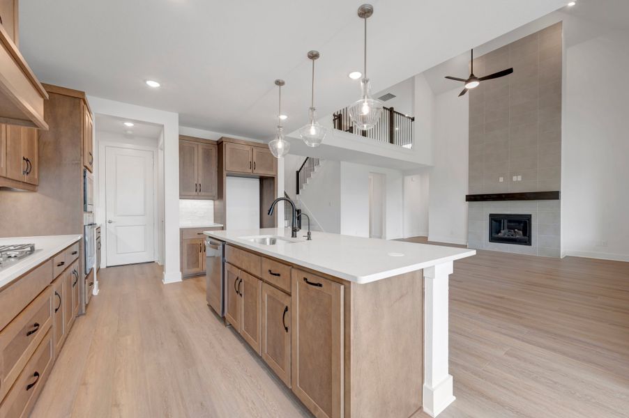 Furnished interior view inside a new home in Bridgewater, Midlothian (Image 5).