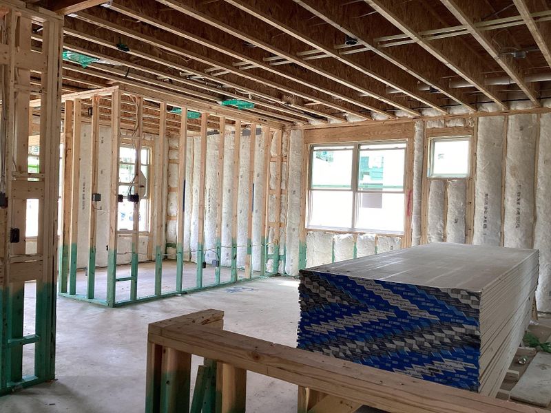 Spacious, unfurnished interior of a new home in The Cottages at Lariat, Liberty Hill (Image 10). Spacious, unfurnished interior of a new home in The Cottages at Lariat, Liberty Hill (Image 10).
