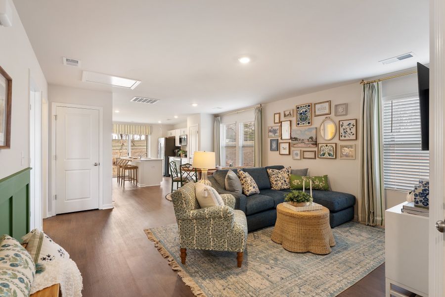 Representative furnished interior of a home built from the Allendale - Genesis Value Collection by Mungo Homes in Evergreen, Spartanburg (Image 5).
