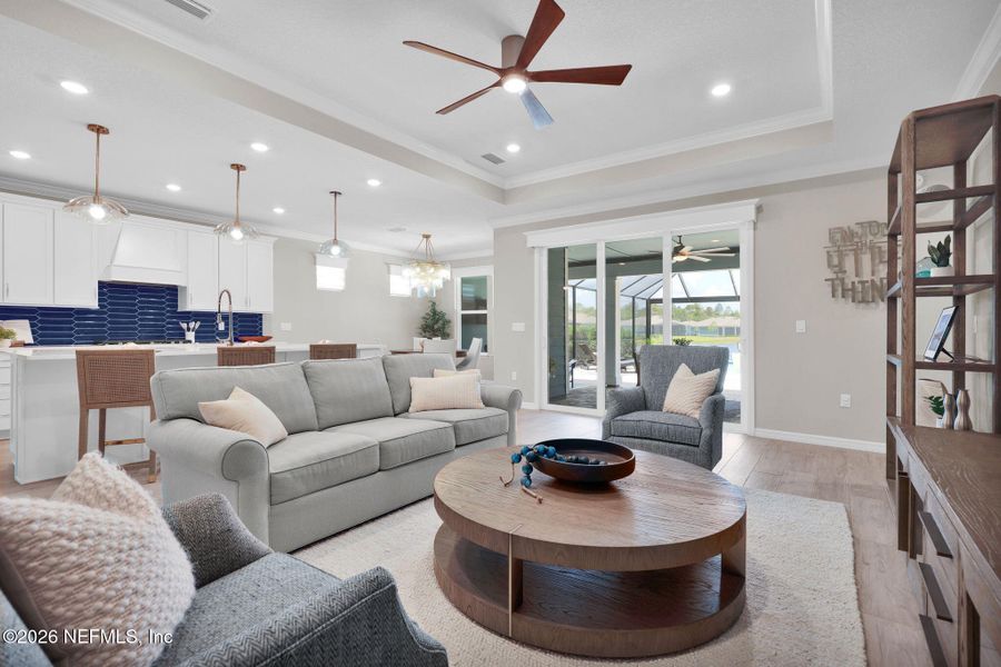 Furnished interior view inside a new home in , Ponte Vedra (Image 9).